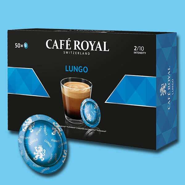 300 x Café Royal Switzerland Lungo Professional Coffee Nespresso Discs £14.99 (Minimum £20 Spend) Best Before 28/02/2023 @ Discount Dragon