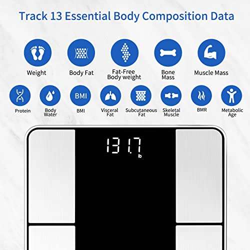 Digital Smart Body Fat Scales, with special features PLUS app to sync with IOS & Android fitness Apps. £11.99 with voucher Sold by Vitafit