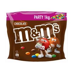 M&M Party pack 1kg, Peanut or Chcolate (instore - national)