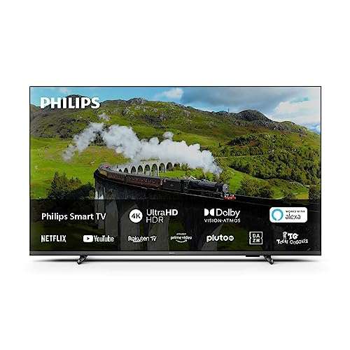 PHILIPS 65in Smart 4K TV|PUS7608||UHD 4K TV|60Hz|Pixel Precise Ultra HD|HDR10+|Dolby Vision|Smart TV|Dolby Atmos|20W Speakers