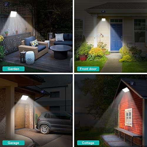 Solar Security Lights Outdoor Motion Sensor, [4Modes/54LED] 2 pack -£17.99 With Voucher - Sold By Willow-LED / Fulfilled By Amazon