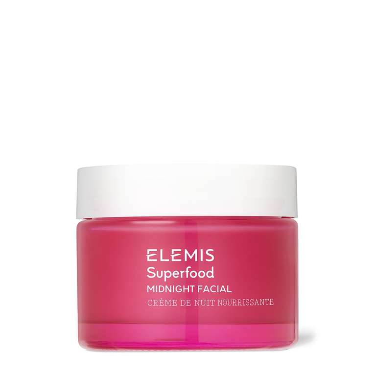 Elemis Superfood Midnight Facial & Facial Oil, Nourishing Prebiotic Night Treatment, Moisturising & Hydrating Facial Care 50ml