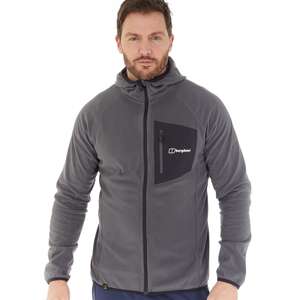 Berghaus Mens Kedron Eco Fleece Hooded Jacket Grey,