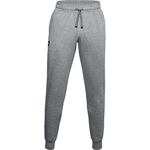 Under Armour Men Rival Fleece Joggers, Comfortable and Warm Tight Tracksuit Bottoms for Men (Grey)