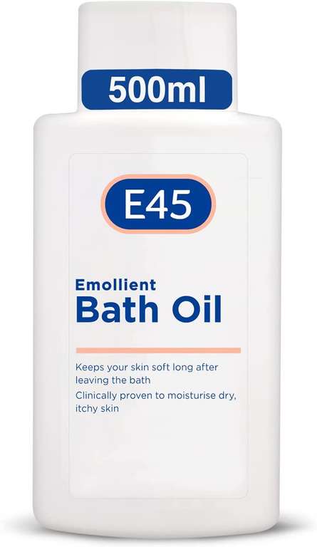 E45 Emollient Bath Oil 500ml - £4.89 @ Amazon
