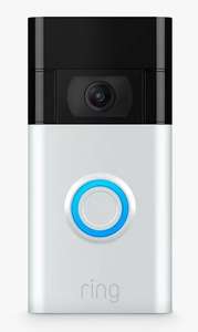 Ring Smart Video Doorbell 1 (2nd Generation) with Built-in Wi-Fi & Camera, Satin Nickel and Echo Show 5 - £66.99 with code @ John Lewis
