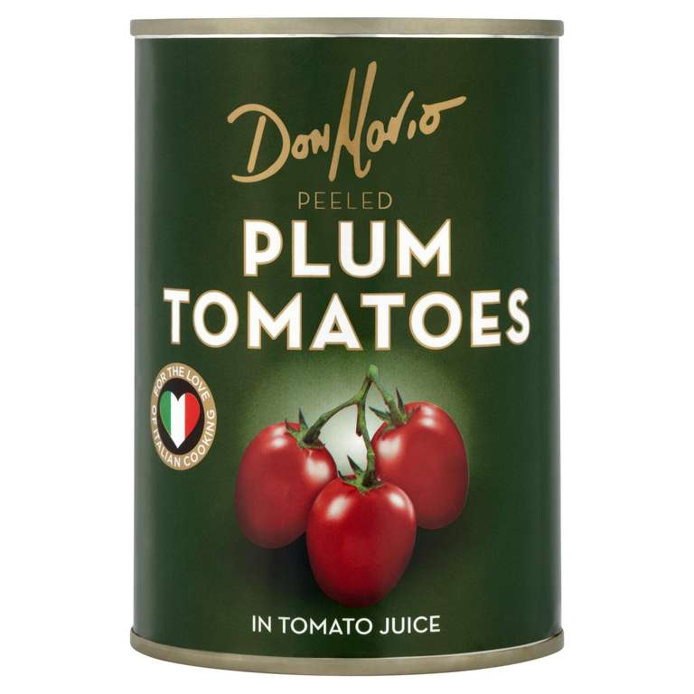 Don Mario Chopped & Plum Tomato Tins 400g x4 National as per Newsletter