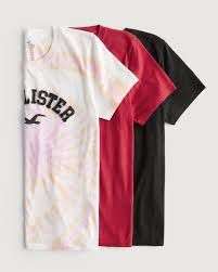 Hollister Easy Logo Graphic T shirt 3 pack XXS - S