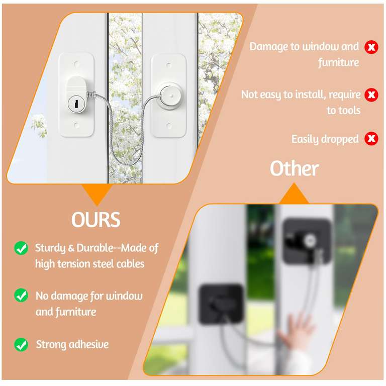 Window Locks for UPVC Windows – 2 Pack £3.96 at Amazon