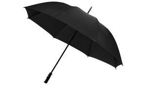 Windproof Golf Umbrella - Black - Free Click & Collect