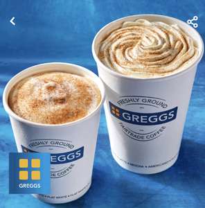 Free Any Size Greggs Hot Drinks With O2 Priority