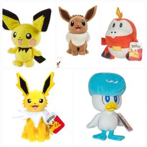 Pokémon 20cm Fuecoco soft Plush toy | Pokemon Jolteon | Quaxly | Eevee | flareon - all £9.99 | pichu £10 - free click & collect