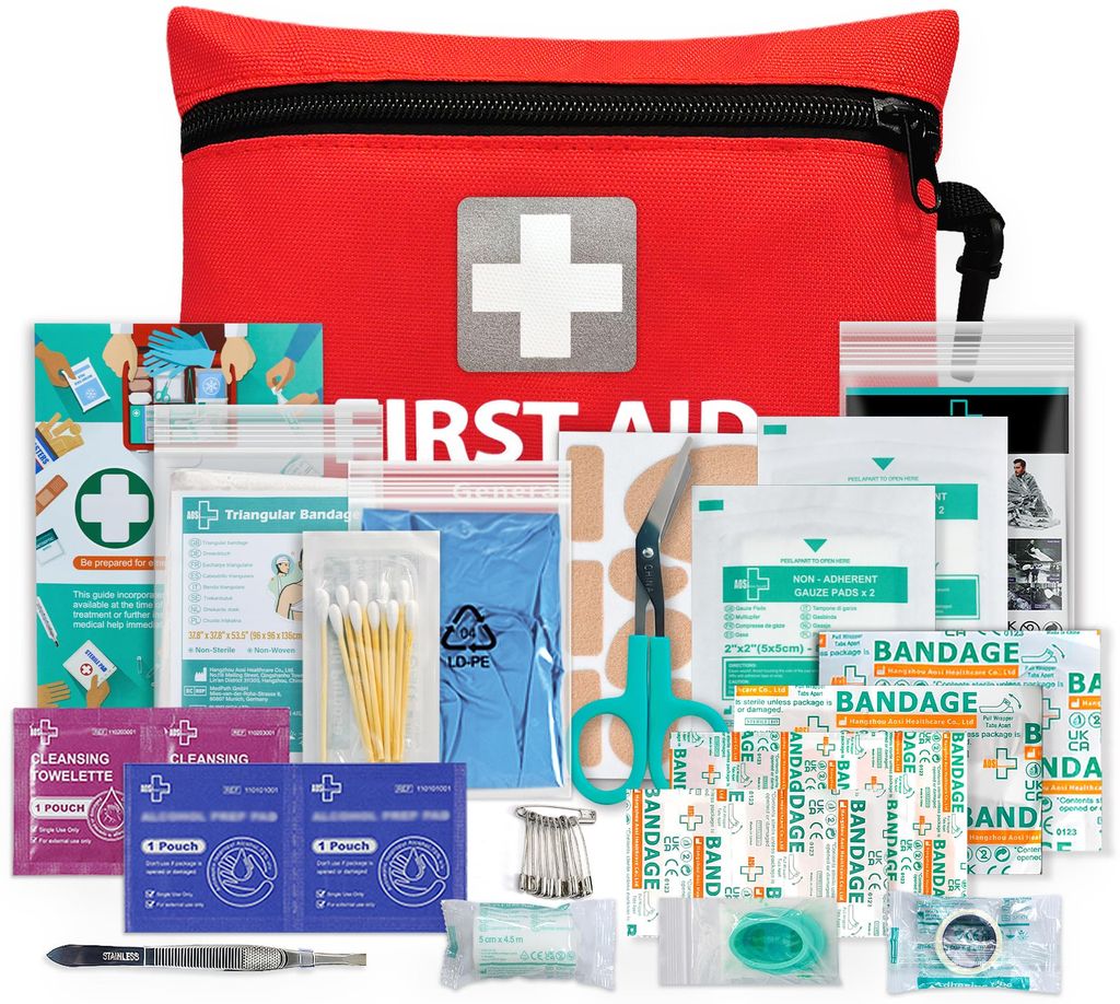 General Medi Mini First Aid Kit, 92 Pieces Small First Aid Kit (£6.07 S&S). Sold by General Medi (UK) / FBA