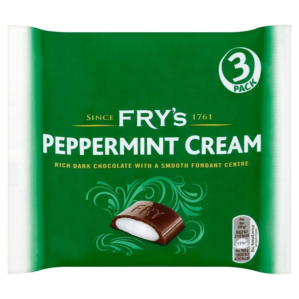 Fry’s Peppermint Cream Bars, 3 x 49g - 95p / 85p S&S