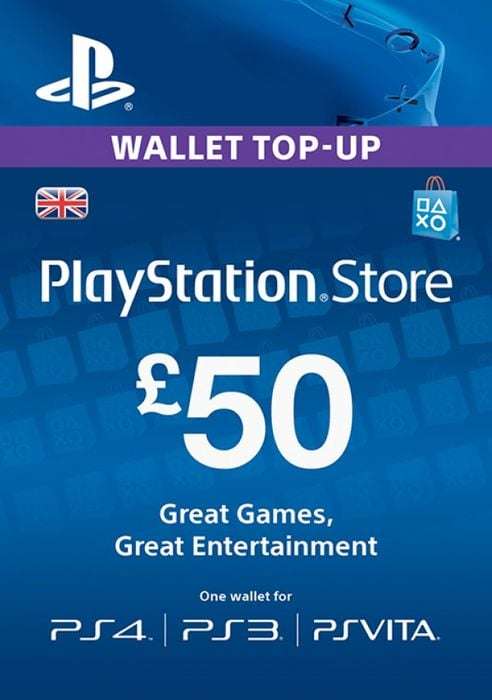 £50 Playstation Store Credit £40.55 @ Gamivo / Keysgo