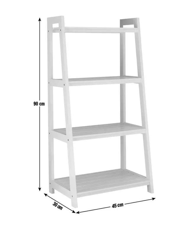 Habitat White 4 Tier Ladder Storage Unit - Free Click & Collect