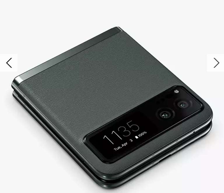 NEW Motorola Razr 40 Smartphone 8GB 256GB 6.9" 5G Sage Green 144Hz + FREE Bose QuietComfort Earbuds II (+£10 PAYG)