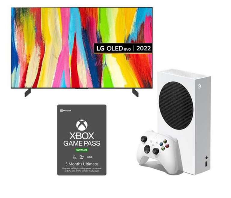 TV & Console Bundle: LG 42" 4K HDR OLED TV, Xbox Series S & Xbox Game Pass Ultimate Bundle £1080.99 @ Currys