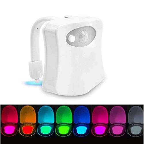 Motion Sensor Toilet Night Light - £3.89 With Applicable Code - Sold y CubePlugLtd / Fulfilled by Amazon