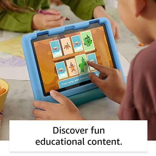 Amazon Fire HD 8 Kids tablet | 8-inch HD display, 3–7, 2-year guarantee, Kid-Proof Case, 32 GB, 2022 £69.99 (Prime Exclusive) @ Amazon