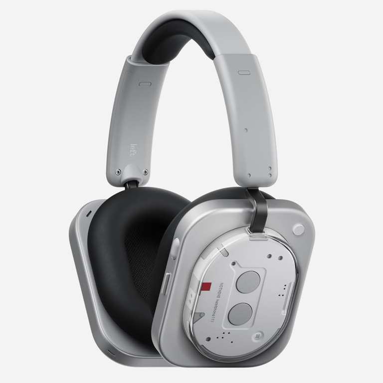 Nothing Headphone (1) Hybrid Active Noise Cancelling Wireless Over-Ear Headphones with 6 Mics, 80Hrs Playtime, Hi-Res Audio