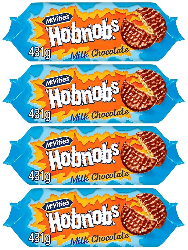4 x McVitie's Hobnobs Milk Chocolate Biscuits 431g (£5.25 / £4.45 on S&S)