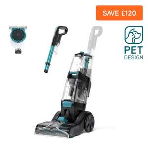 VAX Platinum SmartWash Pet-Design Carpet Cleaner + FREE Steamer Worth £49.99