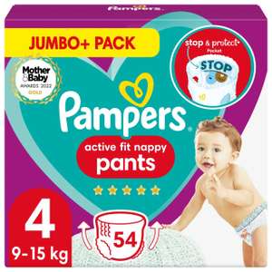Pampers Active Fit Pants Size 4 Jumbo Pack - £5 @ Waitrose