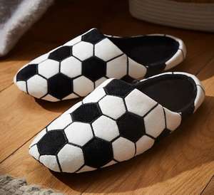 Mens football mule slippers Adults Sizes 7/8 11/12