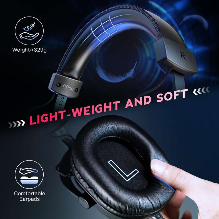 FIFINE H9 USB Gaming Headset 39.09 at FIFINE-MIC / FBA - 7.1 Surround ...