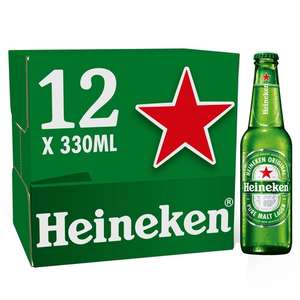 Heineken Premium Lager Beer Bottles 12 x 330ml £8 @ Asda