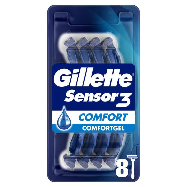 Gillette sensor 3 disposable razors 8pk - £5.66 @ Asda Dartford