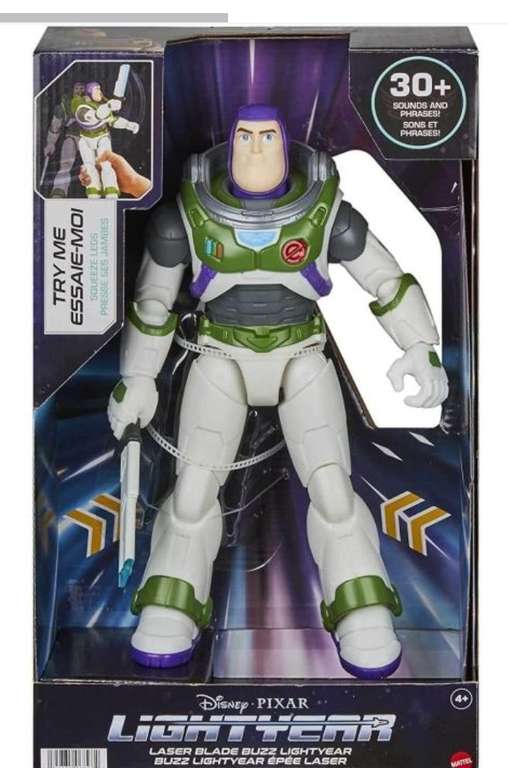 Disney Pixar Laser Blade Talking Buzz Lightyear 11.5" Figure - With Lights & Motion Extra Saving w/ Code - free delivery orders over £9.99