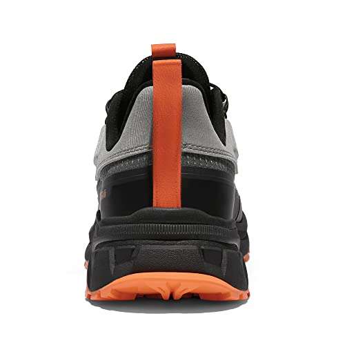 NORTIV 8 Men's Lightweight Quick Lacing Hiking Shoes (Black / Grey / Green) - £22.99 Delivered with Voucher @ dreampairsEU / Amazon