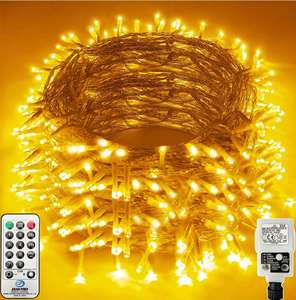 Heceltt Christmas Lights Outdoor Decorations, Extra Long 120m 1000LED Mains Powered Fairy Lights - £13.76 @ Amazon / Heceltt