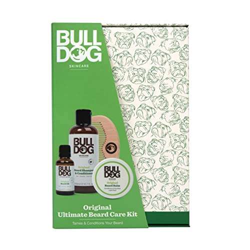 Bulldog Skincare - Original Ultimate Beardcare Kit for Men (Shampoo & Conditioner, Beard Oil, Beard Balm, Beard Comb) £8.50 @ Amazon