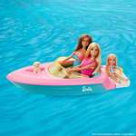 Barbie Doll and Boat Playset with Pet Puppy, Life Vest and Accessories, Fits 3 Dolls & Floats in Water - £18.99 @ Amazon