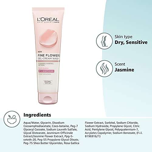 L'Oréal Skin Expert Paris Cleansing Face Wash, 150 ml £1.99 (£1.59 with 5% voucher+15% Sub & save) @Amazon