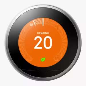 Google Nest Learning Thermostat, 3rd Generation, Stainless Steel (2 year guarantee) £119 delivered @ John Lewis & Partners