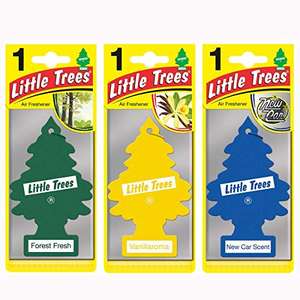 3 pack of Little Trees Air Freshener, Traditional Fragrances (Packaging may vary)