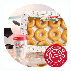 Free Krispy Kreme OG dozen + free regular hot drink to first 50 people in every shop on 20th August England Women’s Matchday (Final)