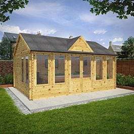 Mercia 4m X 5.5m 44mm Pool House £4.999.99 + Free Delivery with code @ Robert Dyas