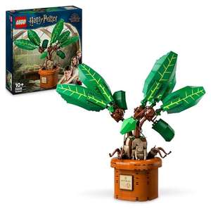 LEGO Harry Potter Mandrake Plant Toy Figure and Pot, Magical Set, Wizarding World