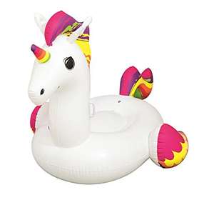 Bestway 41113-18 Inflatable Supersized Unicorn Ride-On, Swimming Pool Float, White, Supersize £6 @ Amazon