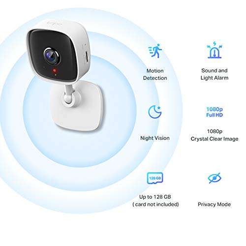 TP-Link Tapo Mini Smart Security Camera, Indoor CCTV, (TC60) - £19.99 @ Amazon