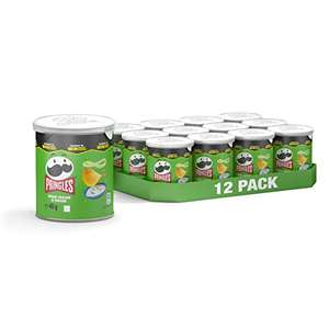 Pringles Sour Cream & Onion Crisp Cans, 12x40g £7 @ Amazon
