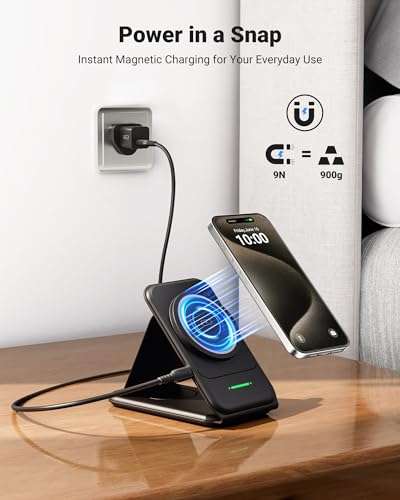 INIU Wireless charger, 3in1 20W Magsafe Charging Stand Qi Certified With Voucher Sold By EAFU / FBA