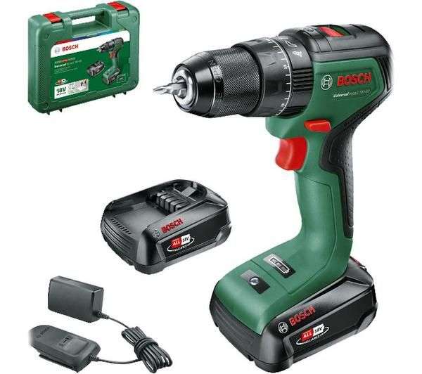 BOSCH Universal Impact 18V-60 Cordless Combi Drill with 2 Batteries (Free C&C)