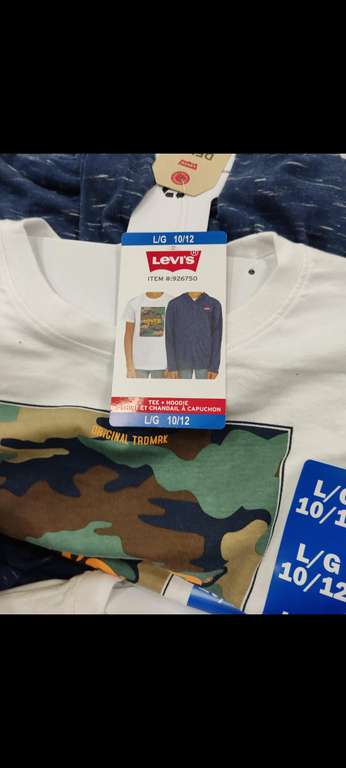 Levi's Youth Hoodie and Tee Set - Various Colours + Sizes | £3.97 + NO VAT @ Costco Warehouse Southampton
