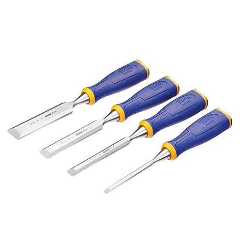 IRWIN 10505173 M500 Bevel Edge All-Purpose Chisel with Striking Cap Set (4-Piece) sold and FB ptctools